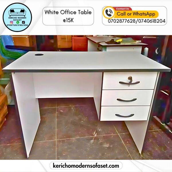 White Office Table
