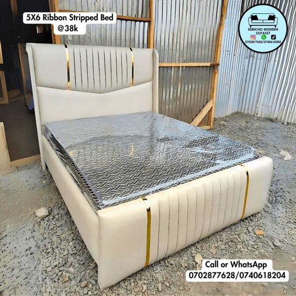 5 by 6 Ribbon Stripped Bed